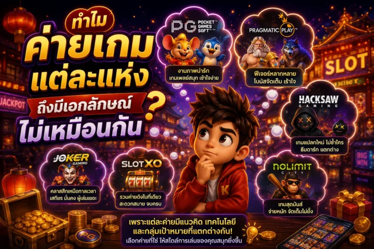 ทำไมค่ายเกมแต่ละแห่งถึงมีเอกลักษณ์ไม่เหมือนกัน