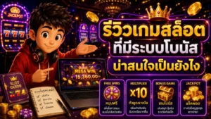 รีวิวเกมสล็อตที่มีระบบโบนัสน่าสนใจเป็นยังไง